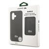 Apple iPhone 17 Kılıf Lacoste Orjinal Lisanslı M-safe Şarj Özellikli PU Pike Desenli Metal Logolu Kartlıklı Kapak