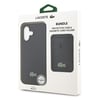 Apple iPhone 17 Kılıf Lacoste Orjinal Lisanslı M-safe Şarj Özellikli PU Pike Desenli Metal Logolu Kartlıklı Kapak