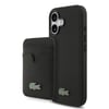Apple iPhone 17 Kılıf Lacoste Orjinal Lisanslı M-safe Şarj Özellikli PU Pike Desenli Metal Logolu Kartlıklı Kapak