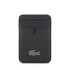 Apple iPhone 17 Kılıf Lacoste Orjinal Lisanslı M-safe Şarj Özellikli PU Pike Desenli Metal Logolu Kartlıklı Kapak