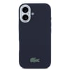 Apple iPhone 17 Kılıf Lacoste Orjinal Lisanslı M-Safe Şarj Özellikli PVC Pike Desenli Arka Yüzey İkonik Timsah Dokuma Logolu Kapak