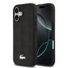 Apple iPhone 17 Kılıf Lacoste Orjinal Lisanslı M-safe Şarj Özellikli PU Deri Tasarımlı Karışık Monogram Desenli Kapak