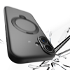 Apple iPhone 17 Kılıf M-safe Şarj Özellikli Metal Standlı Sıvı Silikon Lenyes CK223 Kapak