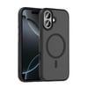 Apple iPhone 17 Kılıf Mat Arka Yüzey Wireless Şarj Özellikli Zore Flet M-safe Kapak