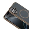 Apple iPhone 17 Kılıf Mat Arka Yüzey Wireless Şarj Özellikli Zore Flet M-safe Kapak