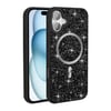Apple iPhone 17 Kılıf Pırlanta Tasarımlı M-safe Şarj Özellikli Zore Mozaik Silikon Kapak