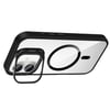 Apple iPhone 17 Kılıf Standlı ve Kamera Lens Hediyeli M-Safe Şarj Özellikli Zore Etro Kapak