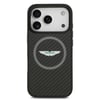 Apple iPhone 17 Pro Kılıf Aston Martin Orjinal Lisanslı M-safe Şarj Özellikli Karbon Fiber Kevlar Kapak