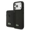 Apple iPhone 17 Pro Kılıf Lacoste Orjinal Lisanslı M-safe Şarj Özellikli PU Pike Desenli Metal Logolu Kartlıklı Kapak