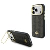 Apple iPhone 17 Pro Kılıf Lacoste Orjinal Lisanslı M-safe Şarj Özellikli Standlı PU Deri Karışık Monogram Desenli Kapak
