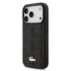 Apple iPhone 17 Pro Kılıf Lacoste Orjinal Lisanslı M-safe Şarj Özellikli PU Deri Tasarımlı Karışık Monogram Desenli Kapak
