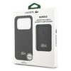 Apple iPhone 17 Pro Kılıf Lacoste Orjinal Lisanslı M-safe Şarj Özellikli PU Pike Desenli Metal Logolu Kartlıklı Kapak