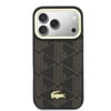 Apple iPhone 17 Pro Kılıf Lacoste Orjinal Lisanslı M-safe Şarj Özellikli Standlı PU Deri Karışık Monogram Desenli Kapak