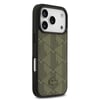 Apple iPhone 17 Pro Kılıf Lacoste Orjinal Lisanslı M-safe Şarj Özellikli PU Deri Tasarımlı Kartlıklı Karışık Monogram Desenli Kapak