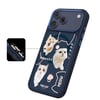 Apple iPhone 17 Pro Kılıf M-safe Şarj Özellikli 3D Baskılı Tasarım Mutural The Cat Serisi Kapak