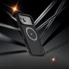 Apple iPhone 17 Pro Kılıf M-safe Şarj Özellikli Metal Standlı Lenyes CK225 Kevlar Kapak