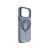 Apple iPhone 17 Pro Kılıf M-safe Şarj Özellikli Metal Standlı Sıvı Silikon Lenyes CK223 Kapak