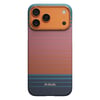 Apple iPhone 17 Pro Kılıf M-safe Şarj Özellikli Aramid Karbon Fiber Pitaka Sunset 2.0 California Dream Serisi Kapak