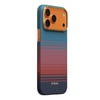 Apple iPhone 17 Pro Kılıf M-safe Şarj Özellikli Aramid Karbon Fiber Pitaka Sunset 2.0 California Dream Serisi Kapak