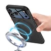 Apple iPhone 17 Pro Kılıf M-safe Şarj Özellikli 360 Derece Standlı Çift Parçalı Zore Torino Kapak