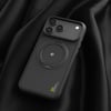 Apple iPhone 17 Pro Kılıf M-safe Şarj Özellikli Metal Standlı Lenyes CK225 Kevlar Kapak