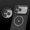 Apple iPhone 17 Pro Kılıf M-safe Şarj Özellikli Metal Standlı Lenyes CK225 Kevlar Kapak