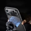 Apple iPhone 17 Pro Kılıf Mat Transparan Karbon Fiber Görünümlü Wlons Marin Kapak