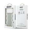 Apple iPhone 17 Pro Max Kılıf DKNY Orjinal Lisanslı M-safe Şarj Özellikli 3D Yazılı Checkered Pattern Kapak