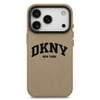 Apple iPhone 17 Pro Max Kılıf DKNY Orjinal Lisanslı M-safe Şarj Özellikli PU Deri Kabartmalı Kapak