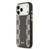 Apple iPhone 17 Pro Max Kılıf DKNY Orjinal Lisanslı M-safe Şarj Özellikli 3D Yazılı Checkered Pattern Kapak