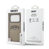 Apple iPhone 17 Pro Max Kılıf DKNY Orjinal Lisanslı M-safe Şarj Özellikli PU Deri Kabartmalı Kapak
