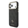 Apple iPhone 17 Pro Max Kılıf Guess Orjinal Lisanslı M-safe Şarj Özellikli 4G Büyük Metal Logolu Kartlıklı Kapak