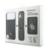 Apple iPhone 17 Pro Max Kılıf Guess Orjinal Lisanslı M-safe Şarj Özellikli Askılı ve 4G Metal Logolu Kartlıklı Kapak