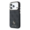 Apple iPhone 17 Pro Max Kılıf Guess Orjinal Lisanslı M-safe Şarj Özellikli Small 4G Classic Logolu Kapak