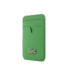 Apple iPhone 17 Pro Max Kılıf Lacoste Orjinal Lisanslı M-safe Şarj Özellikli PU Pike Desenli Metal Logolu Kartlıklı Kapak