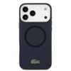Apple iPhone 17 Pro Max Kılıf Lacoste Orjinal Lisanslı M-safe Şarj Özellikli İkonik Logolu Metal Kamera Çerçeveli Silikon Kapak