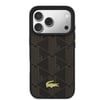 Apple iPhone 17 Pro Max Kılıf Lacoste Orjinal Lisanslı M-safe Şarj Özellikli PU Deri Tasarımlı Kartlıklı Karışık Monogram Desenli Kapak