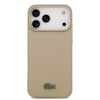 Apple iPhone 17 Pro Max Kılıf Lacoste Orjinal Lisanslı M-safe Şarj Özellikli PU Pike Desenli Metal Logolu Kartlıklı Kapak