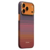 Apple iPhone 17 Pro Max Kılıf M-safe Şarj Özellikli Aramid Karbon Fiber Pitaka Sunset 2.0 California Dream Serisi Kapak