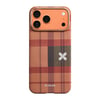 Apple iPhone 17 Pro Max Kılıf M-safe Şarj Özellikli Aramid Karbon Fiber Pitaka Flora in Grid Serisi Kapak