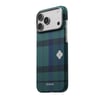 Apple iPhone 17 Pro Max Kılıf M-safe Şarj Özellikli Aramid Karbon Fiber Pitaka Flora in Grid Serisi Kapak