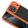 Apple iPhone 17 Pro Max Kılıf M-Safe Şarj Özellikli Karbon Fiber Görünümlü Zore Truva Silikon Kapak