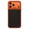 Apple iPhone 17 Pro Max Kılıf M-safe Şarj Özellikli O-Ring Kajsa Carbon Fiber Serisi Kapak
