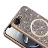 Apple iPhone 17E Kılıf Pırlanta Tasarımlı M-safe Şarj Özellikli Zore Mozaik Silikon Kapak