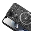 Apple iPhone 17E Kılıf Pırlanta Tasarımlı M-safe Şarj Özellikli Zore Mozaik Silikon Kapak