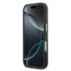 Apple iPhone 18 Pro Kılıf Guess Orjinal Lisanslı M-safe Şarj Özellikli Üçgen Logolu Simli Leopar Desenli Kapak