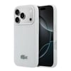 Apple iPhone 18 Pro Kılıf Lacoste Orjinal Lisanslı M-safe Şarj Özellikli PU Pike Desenli Metal Logolu Kapak
