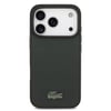 Apple iPhone 18 Pro Kılıf Lacoste Orjinal Lisanslı M-safe Şarj Özellikli PU Pike Desenli Metal Logolu Kapak