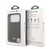 Apple iPhone 18 Pro Kılıf Lacoste Orjinal Lisanslı M-safe Şarj Özellikli PU Pike Desenli Metal Logolu Kapak