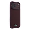 Apple iPhone 18 Pro Kılıf Lacoste Orjinal Lisanslı M-safe Şarj Özellikli PU Pike Desenli Metal Logolu Kapak